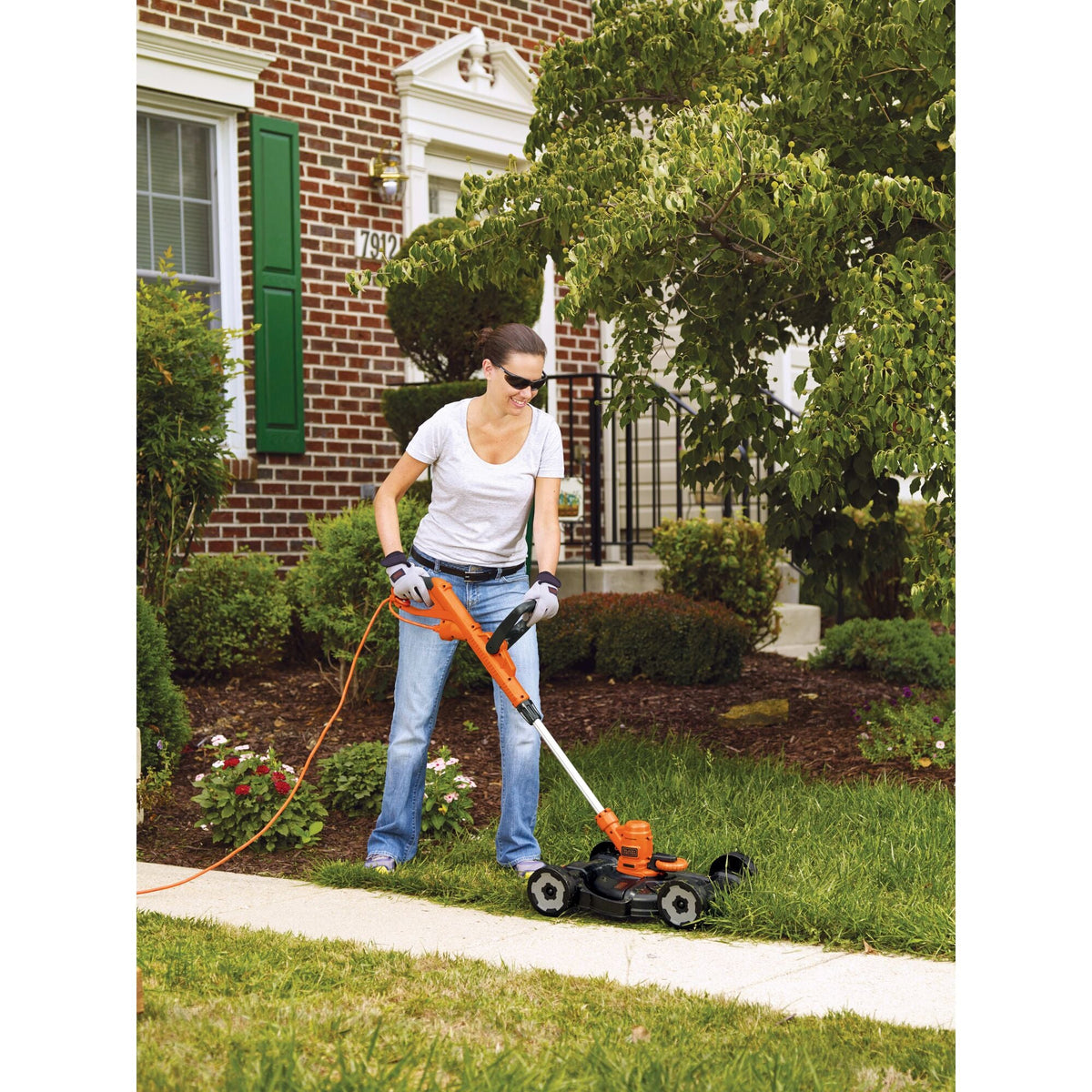 3-in-1 String Trimmer/Edger & Lawn Mower, 6.5-Amp, 12-Inch, Corded