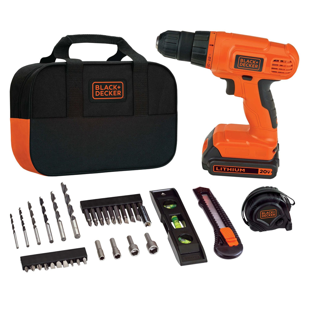 20V MAX* POWERCONNECT? Cordless Drill/Driver 35-Piece Project Kit, Battery and Charger Included
