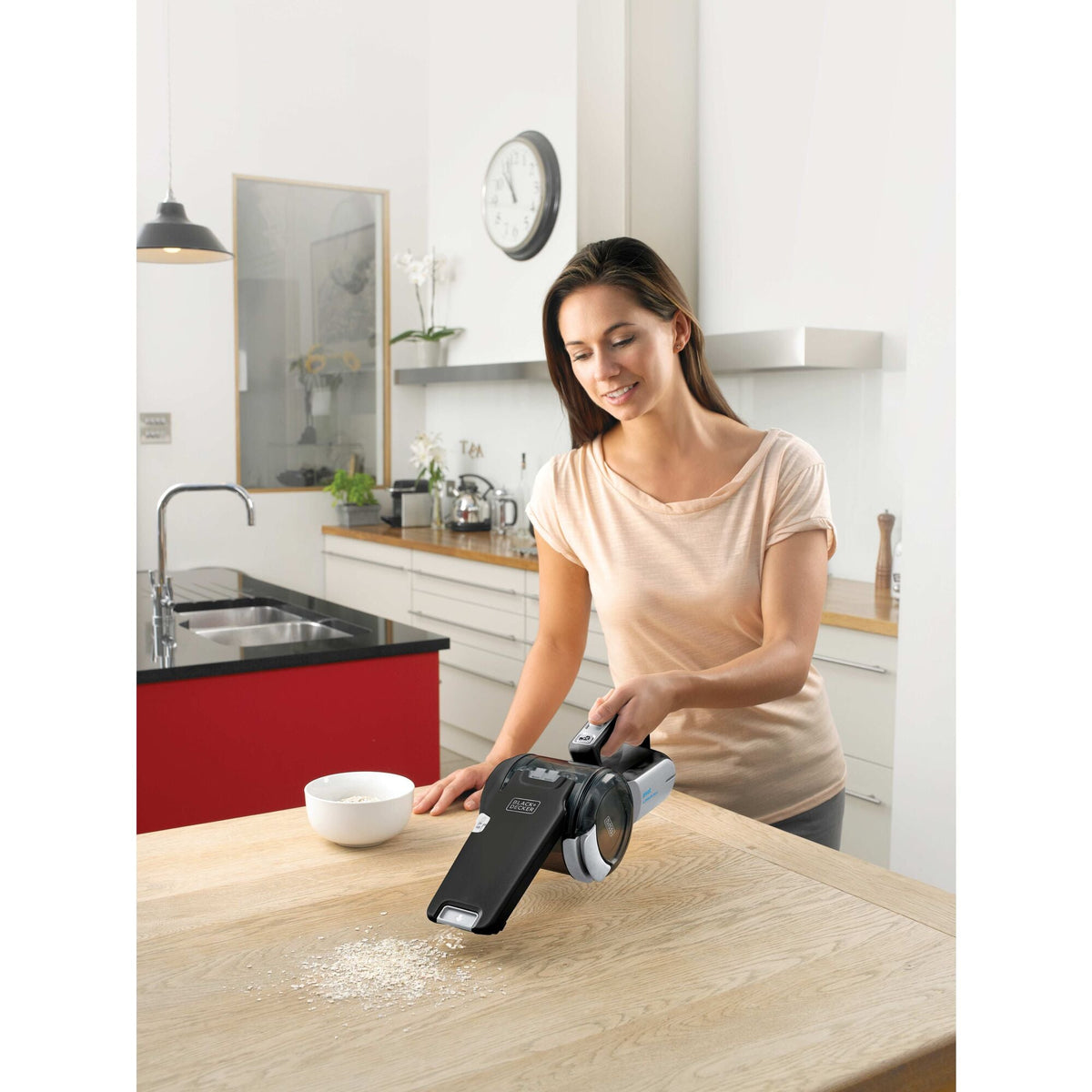dustbuster? PIVOT VAC? Cordless Handheld Vacuum, Extendible Crevice Tool, Pivot Nozzle, Strong Suction