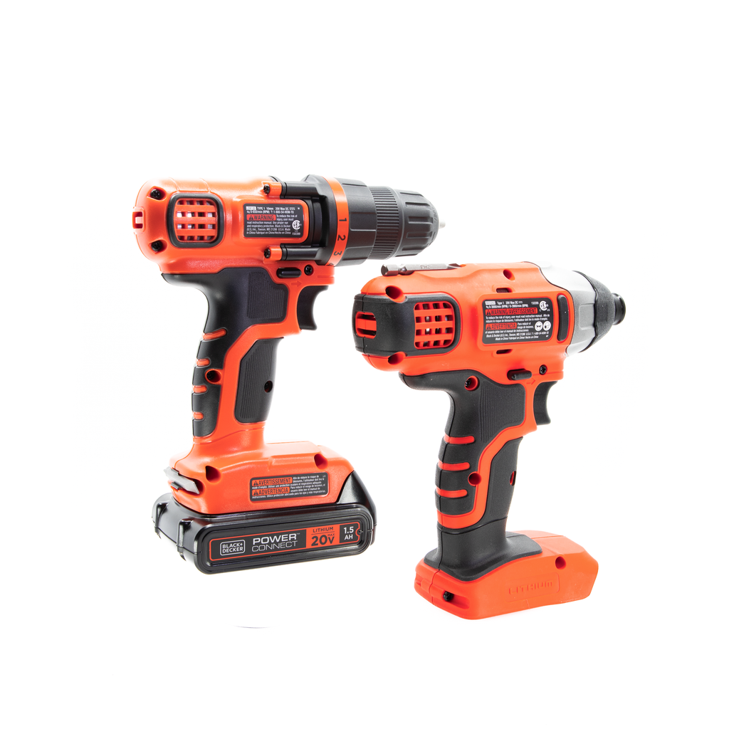 20V MAX* POWERCONNECT? Cordless Drill and Impact Driver Combo Kit, Battery and Charger Included