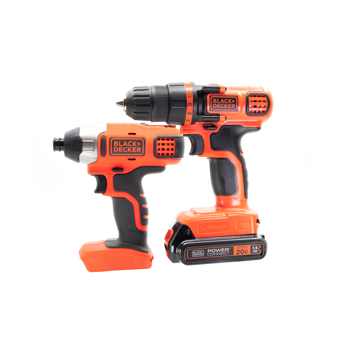 20V MAX* POWERCONNECT? Cordless Drill and Impact Driver Combo Kit, Battery and Charger Included