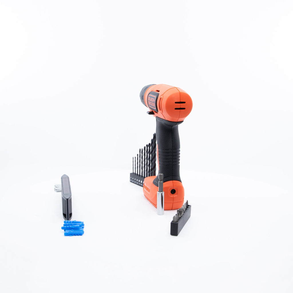 8V MAX* Cordless Drill + 43 Pc. Home Decor Project Kit