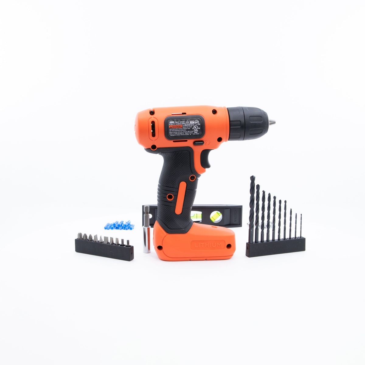 8V MAX* Cordless Drill + 43 Pc. Home Decor Project Kit