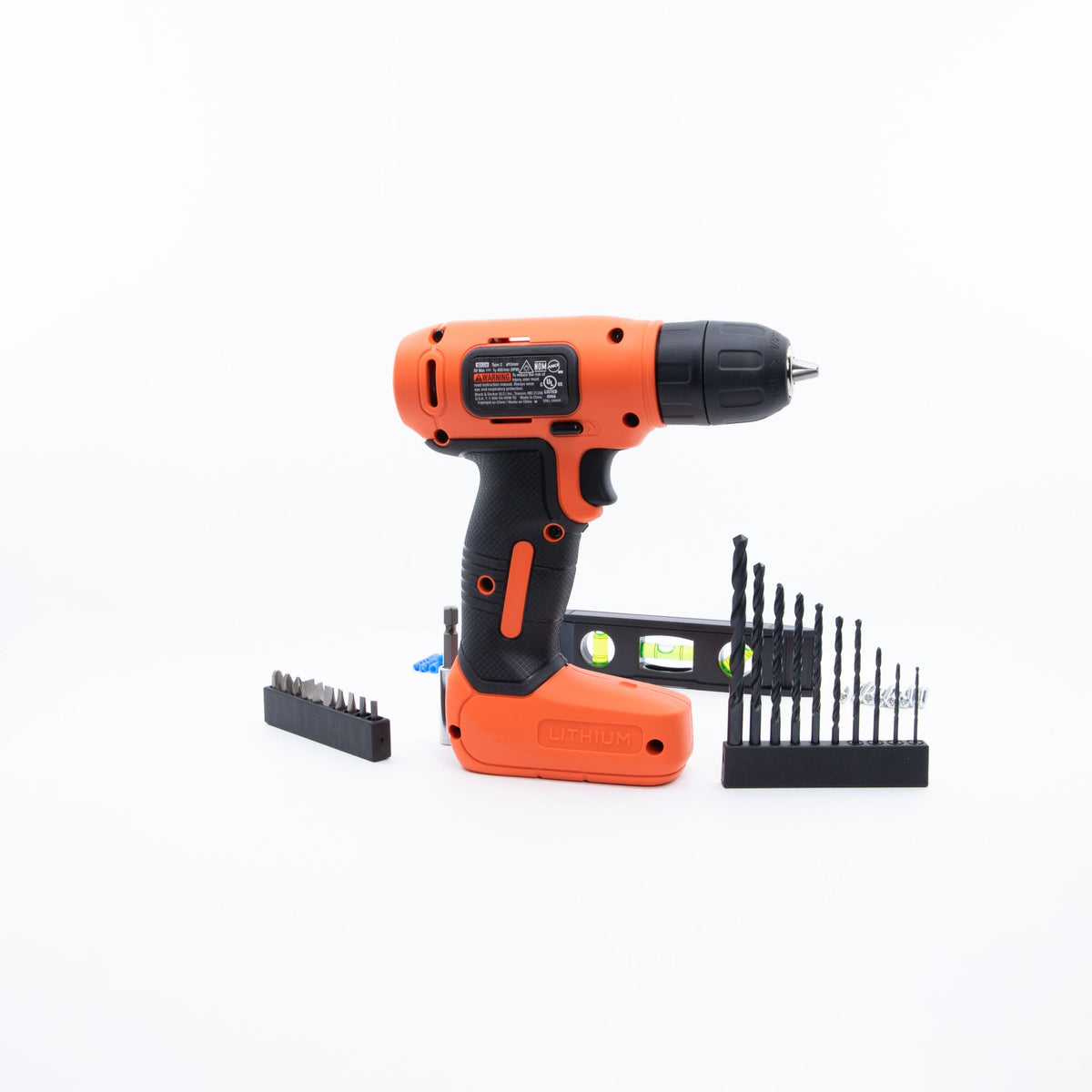 8V MAX* Cordless Drill + 43 Pc. Home Decor Project Kit