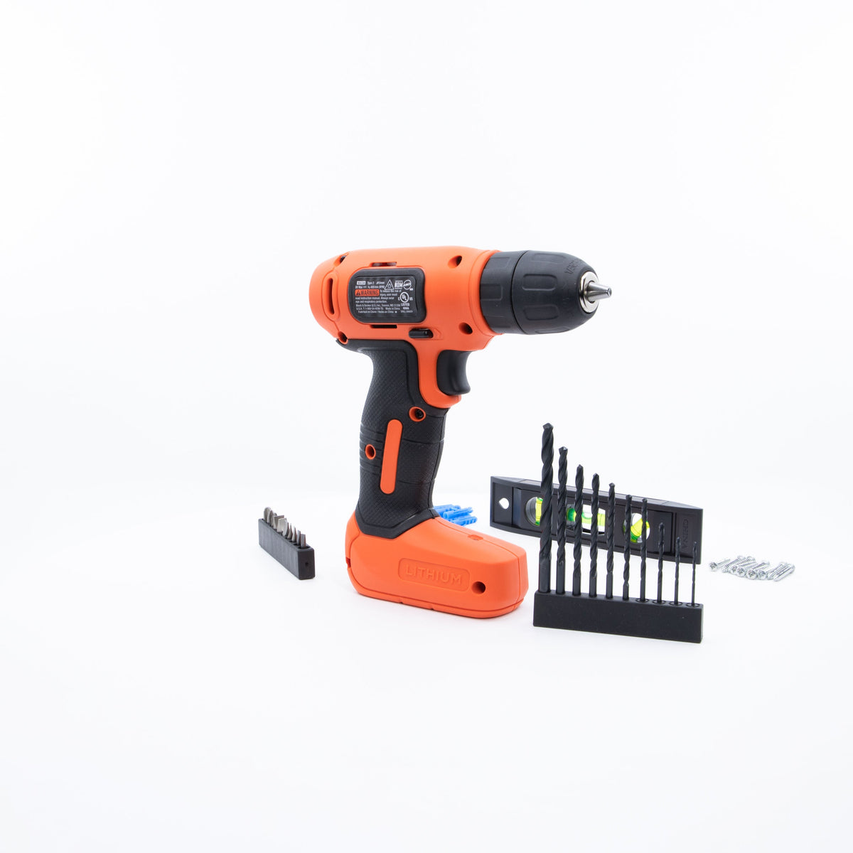 8V MAX* Cordless Drill + 43 Pc. Home Decor Project Kit