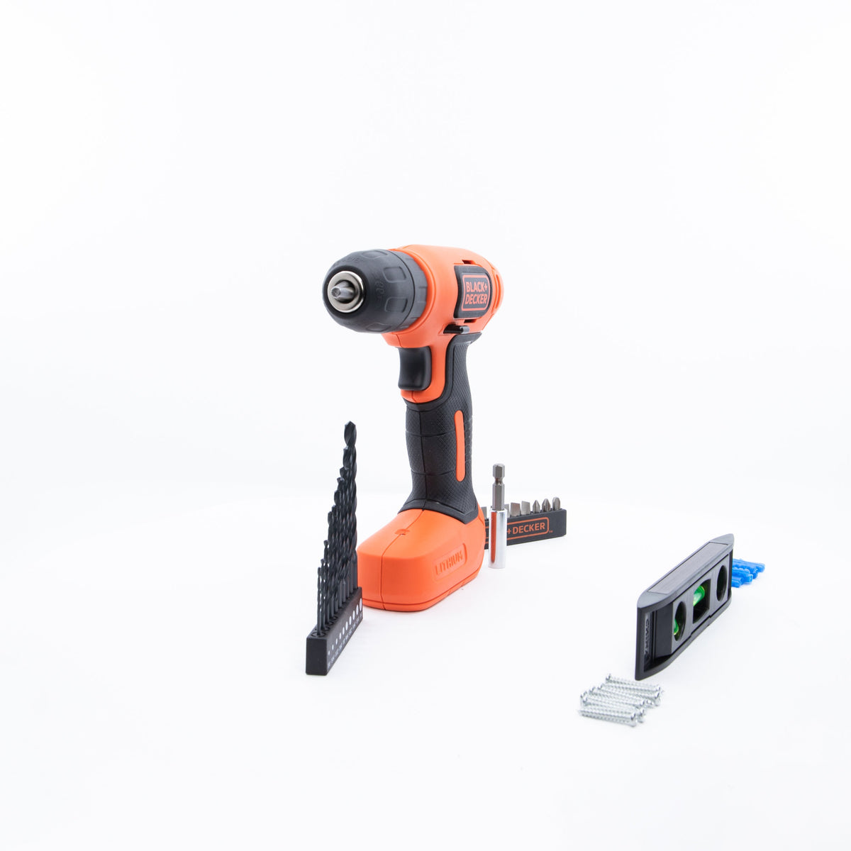 8V MAX* Cordless Drill + 43 Pc. Home Decor Project Kit