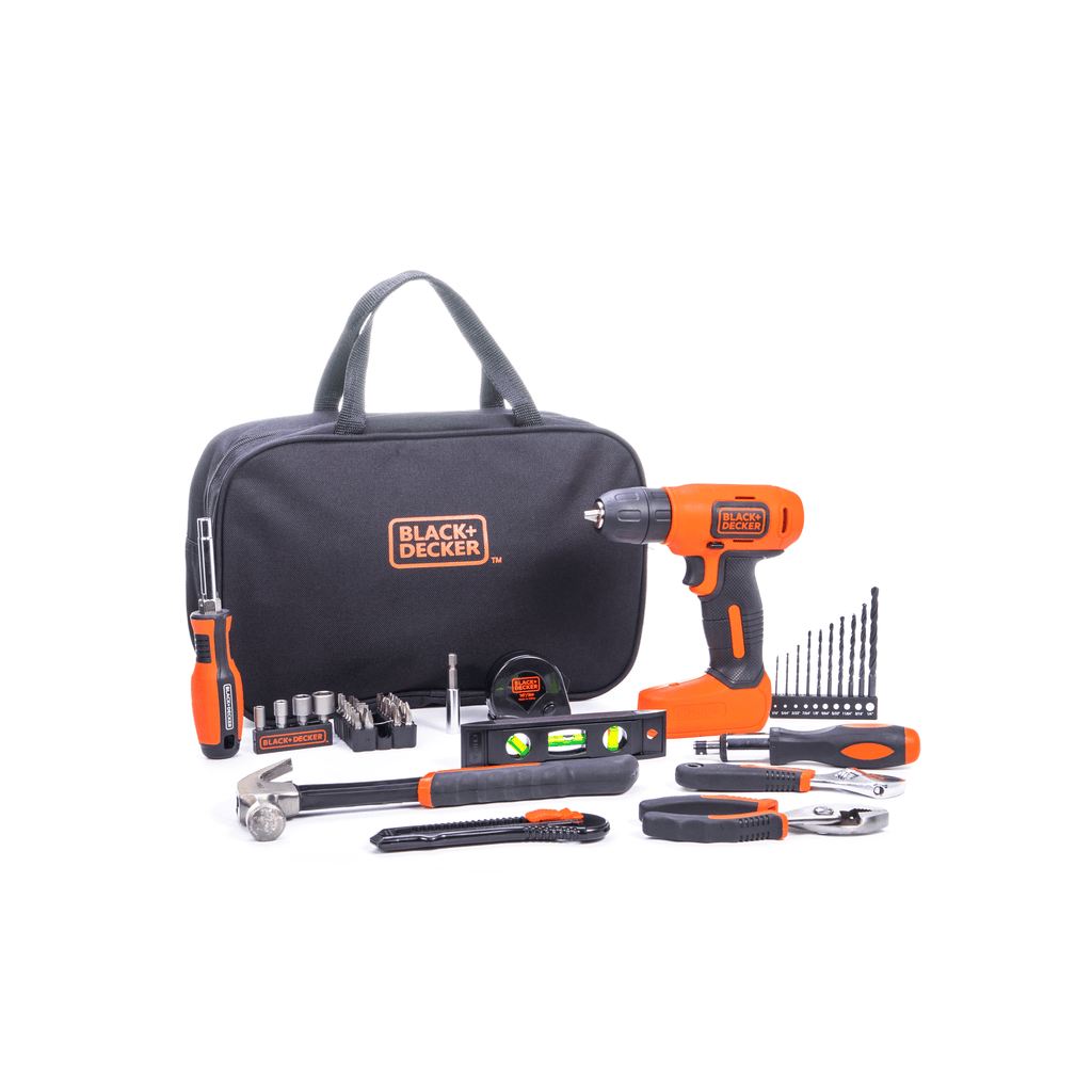 8V Drill & Home Tool Kit, 57 Piece