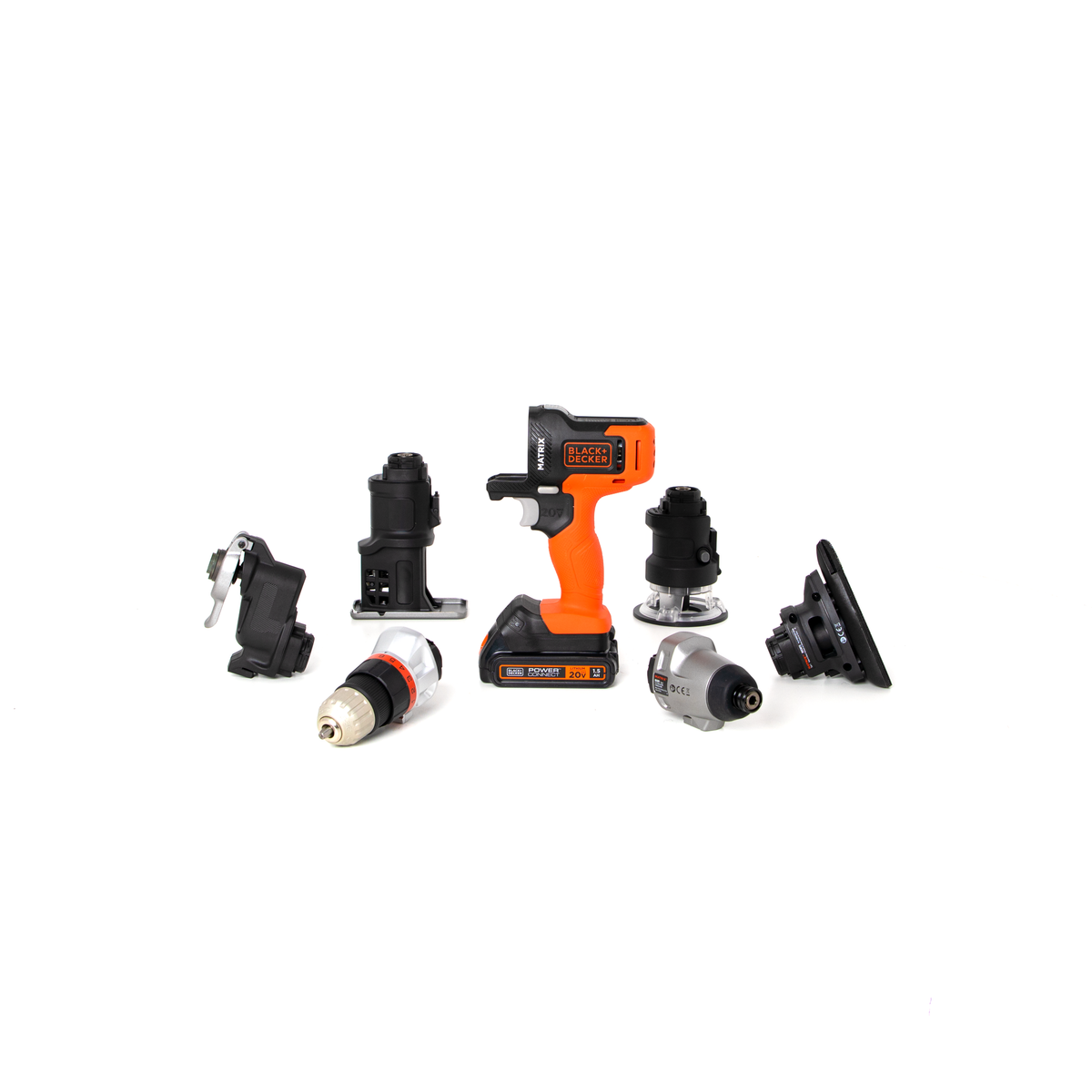 20V MAX* POWERCONNECT? MATRIX? Cordless Drill and 6-Piece Power Tool Combo Kit, Battery and Charger Included