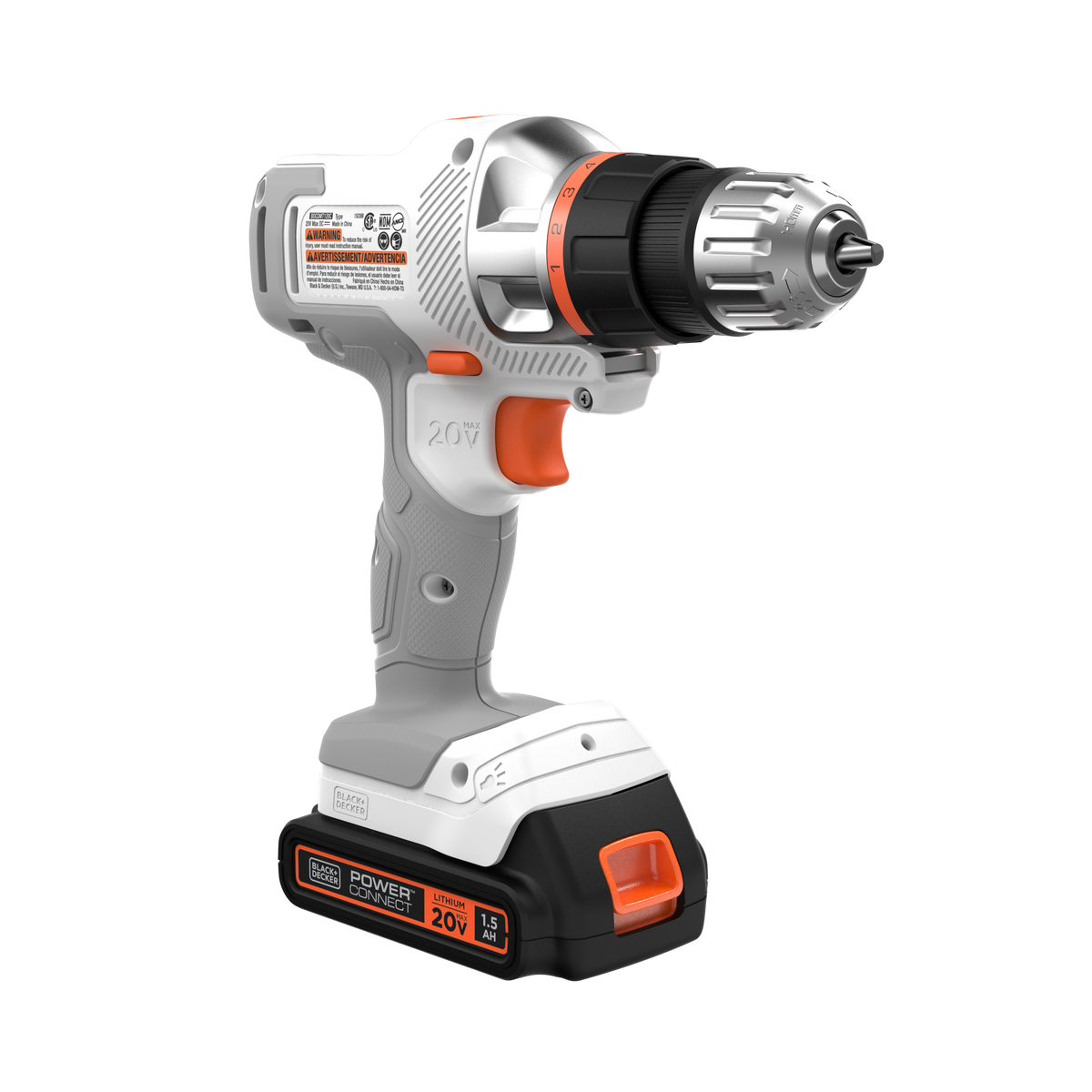 20V MAX *POWERCONNECT? MATRIX? Cordless Drill/Driver Kit, Battery and Charger Included (White)