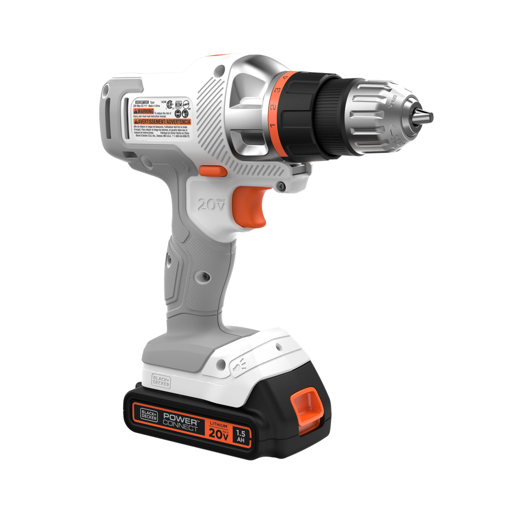 20V MAX *POWERCONNECT? MATRIX? Cordless Drill/Driver Kit, Battery and Charger Included (White)