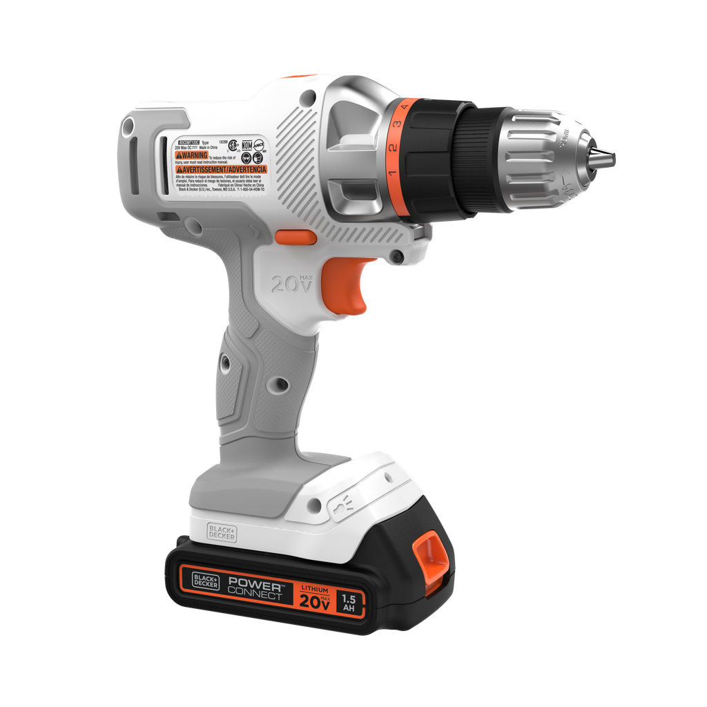 20V MAX *POWERCONNECT? MATRIX? Cordless Drill/Driver Kit, Battery and Charger Included (White)