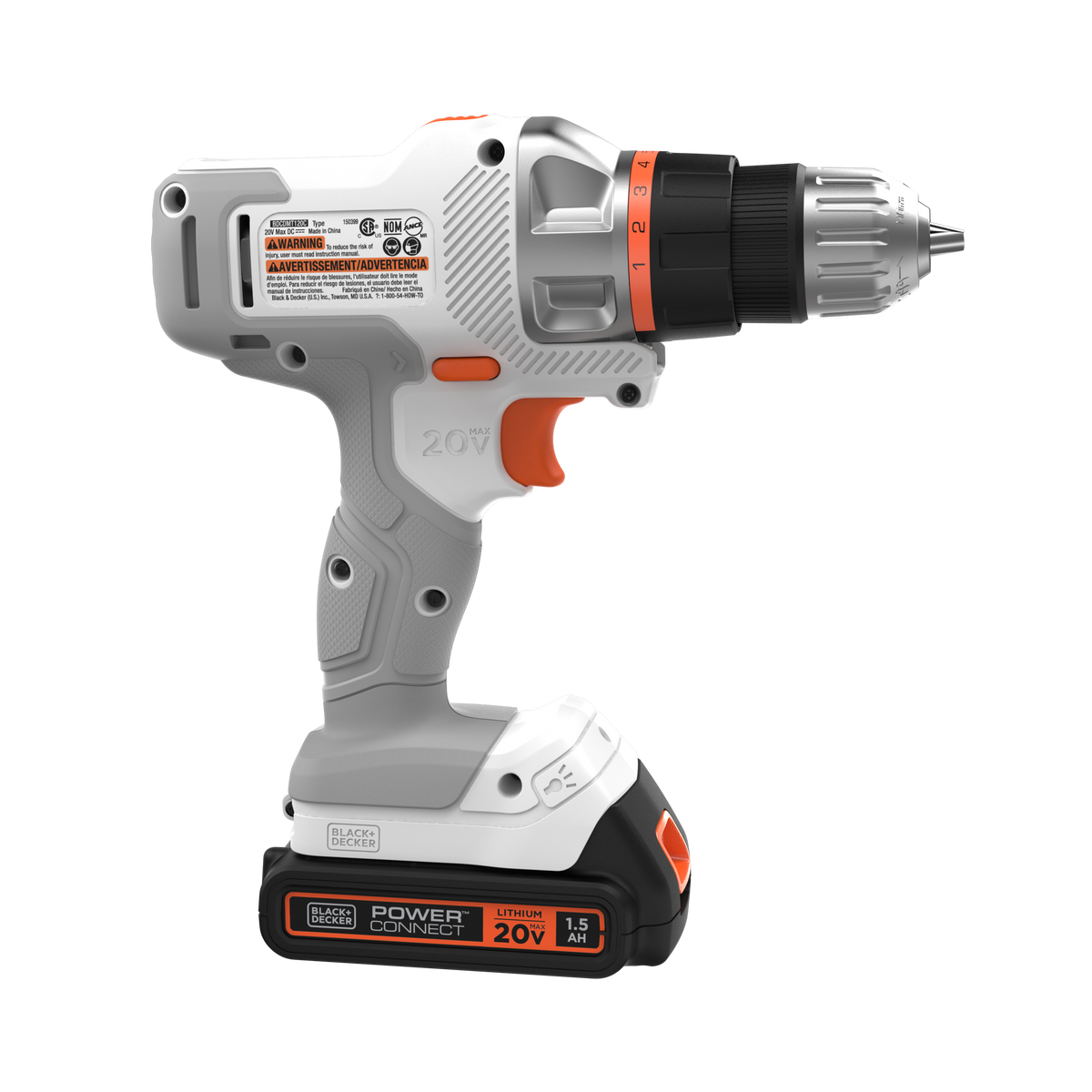 20V MAX *POWERCONNECT? MATRIX? Cordless Drill/Driver Kit, Battery and Charger Included (White)