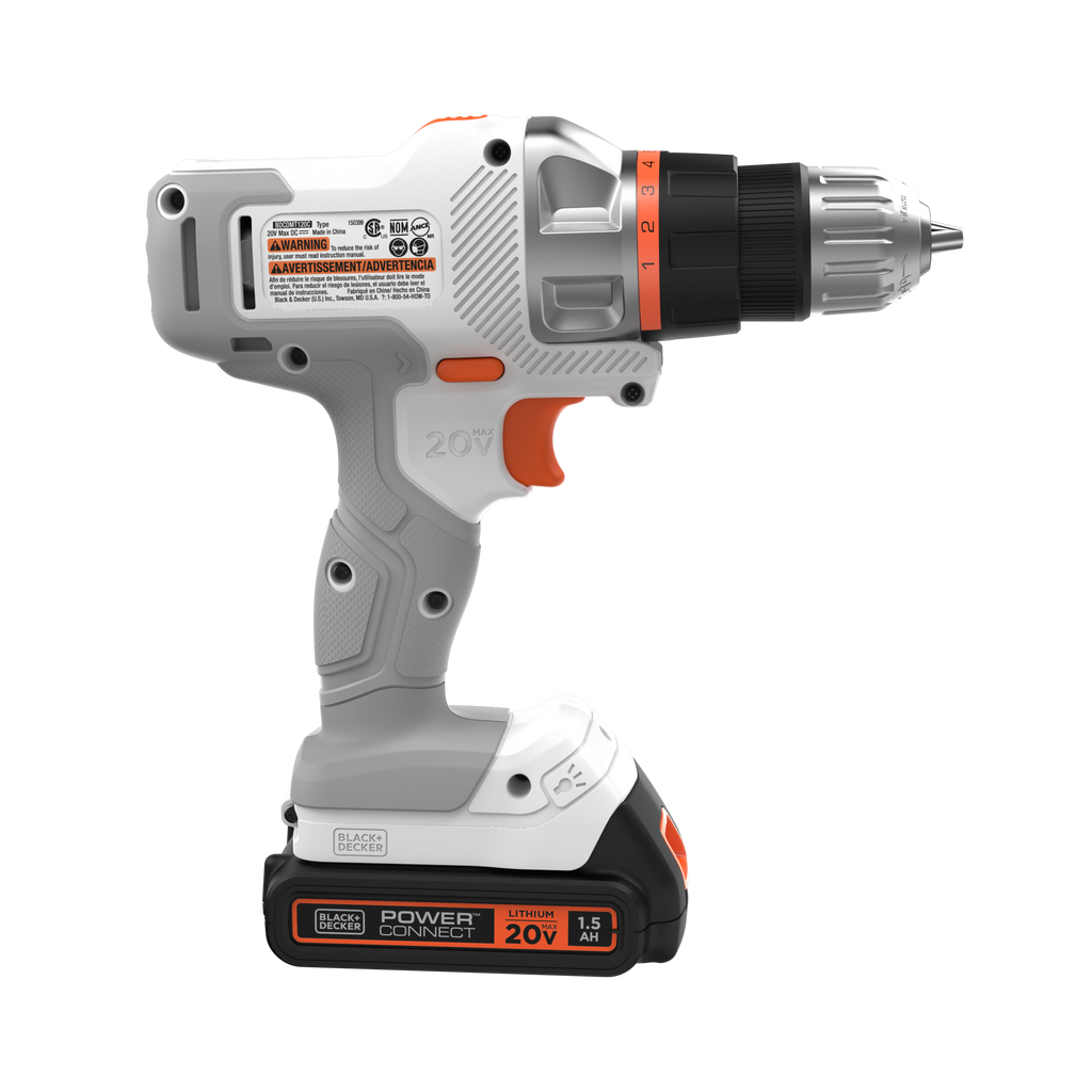 20V MAX *POWERCONNECT? MATRIX? Cordless Drill/Driver Kit, Battery and Charger Included (White)