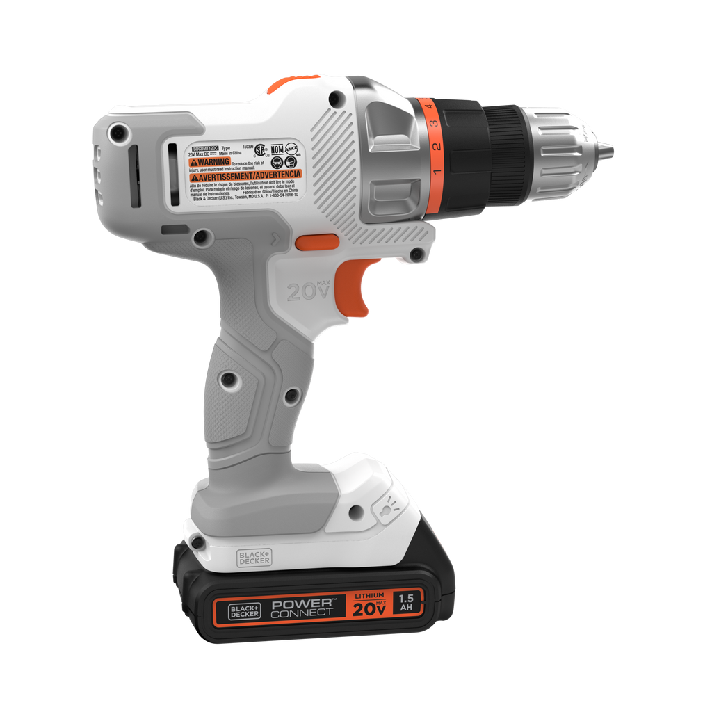 20V MAX *POWERCONNECT? MATRIX? Cordless Drill/Driver Kit, Battery and Charger Included (White)