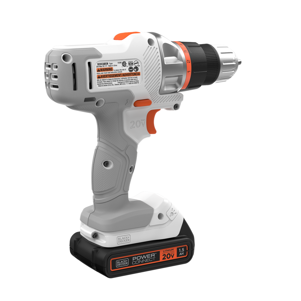 20V MAX *POWERCONNECT? MATRIX? Cordless Drill/Driver Kit, Battery and Charger Included (White)