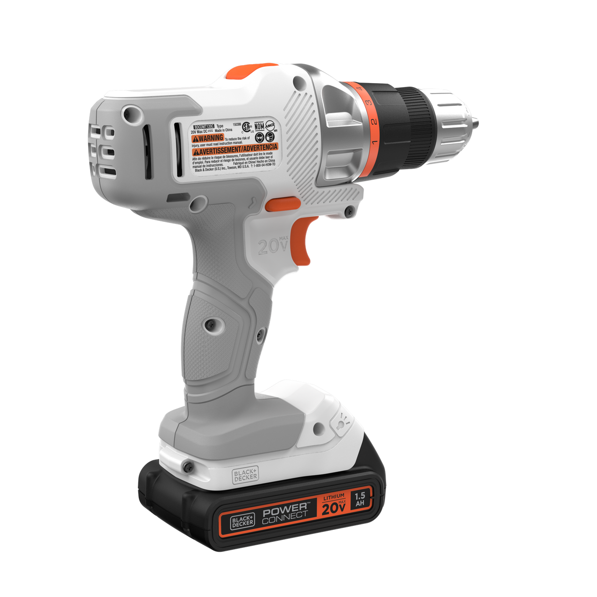 20V MAX *POWERCONNECT? MATRIX? Cordless Drill/Driver Kit, Battery and Charger Included (White)