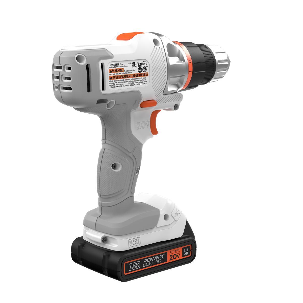 20V MAX *POWERCONNECT? MATRIX? Cordless Drill/Driver Kit, Battery and Charger Included (White)