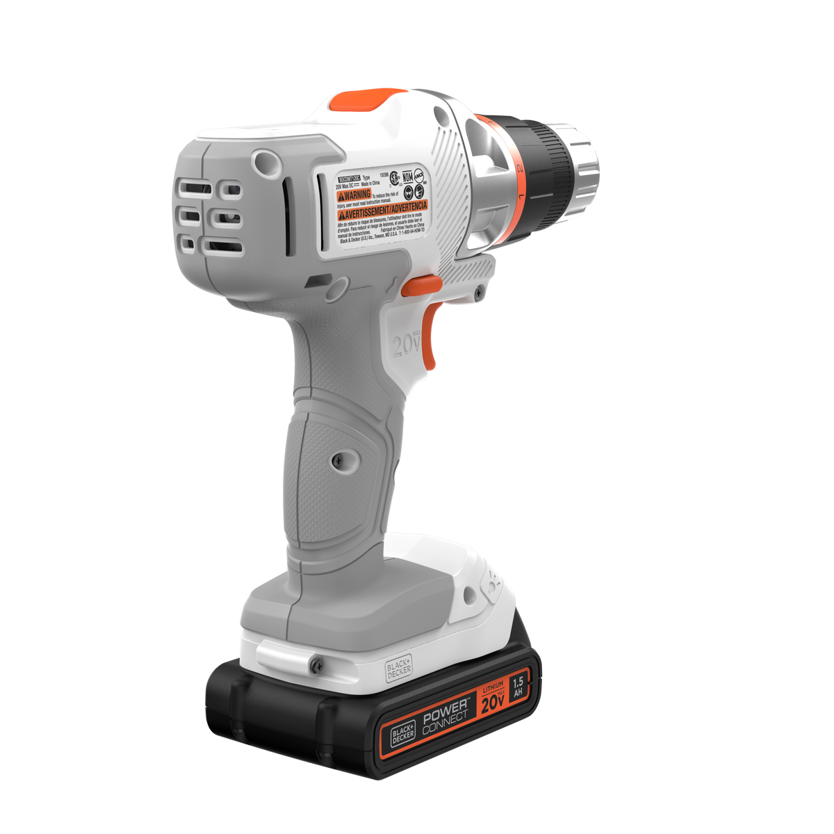 20V MAX *POWERCONNECT? MATRIX? Cordless Drill/Driver Kit, Battery and Charger Included (White)