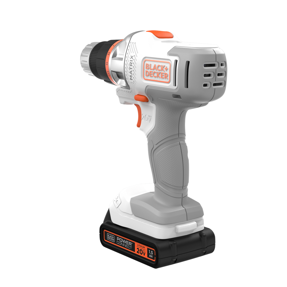 20V MAX *POWERCONNECT? MATRIX? Cordless Drill/Driver Kit, Battery and Charger Included (White)