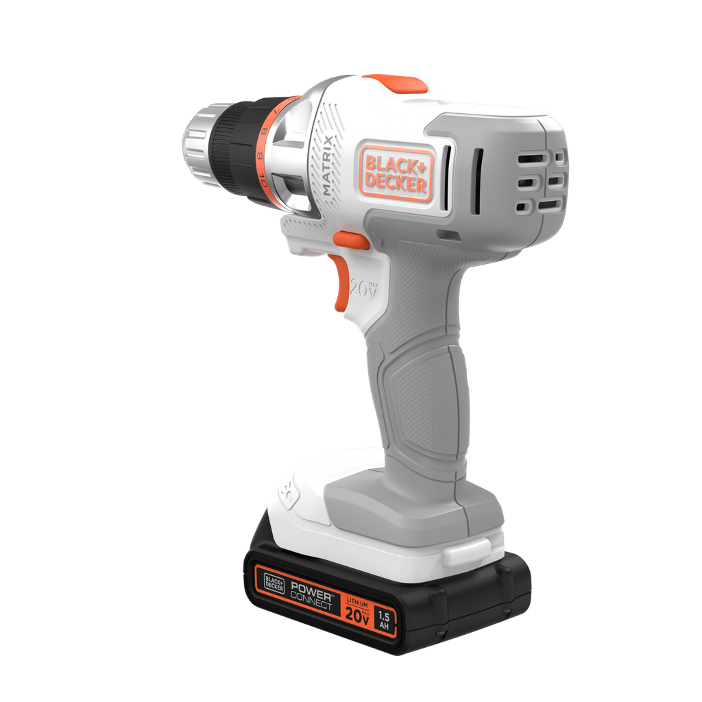 20V MAX *POWERCONNECT? MATRIX? Cordless Drill/Driver Kit, Battery and Charger Included (White)