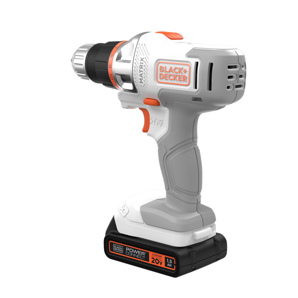 20V MAX *POWERCONNECT? MATRIX? Cordless Drill/Driver Kit, Battery and Charger Included (White)