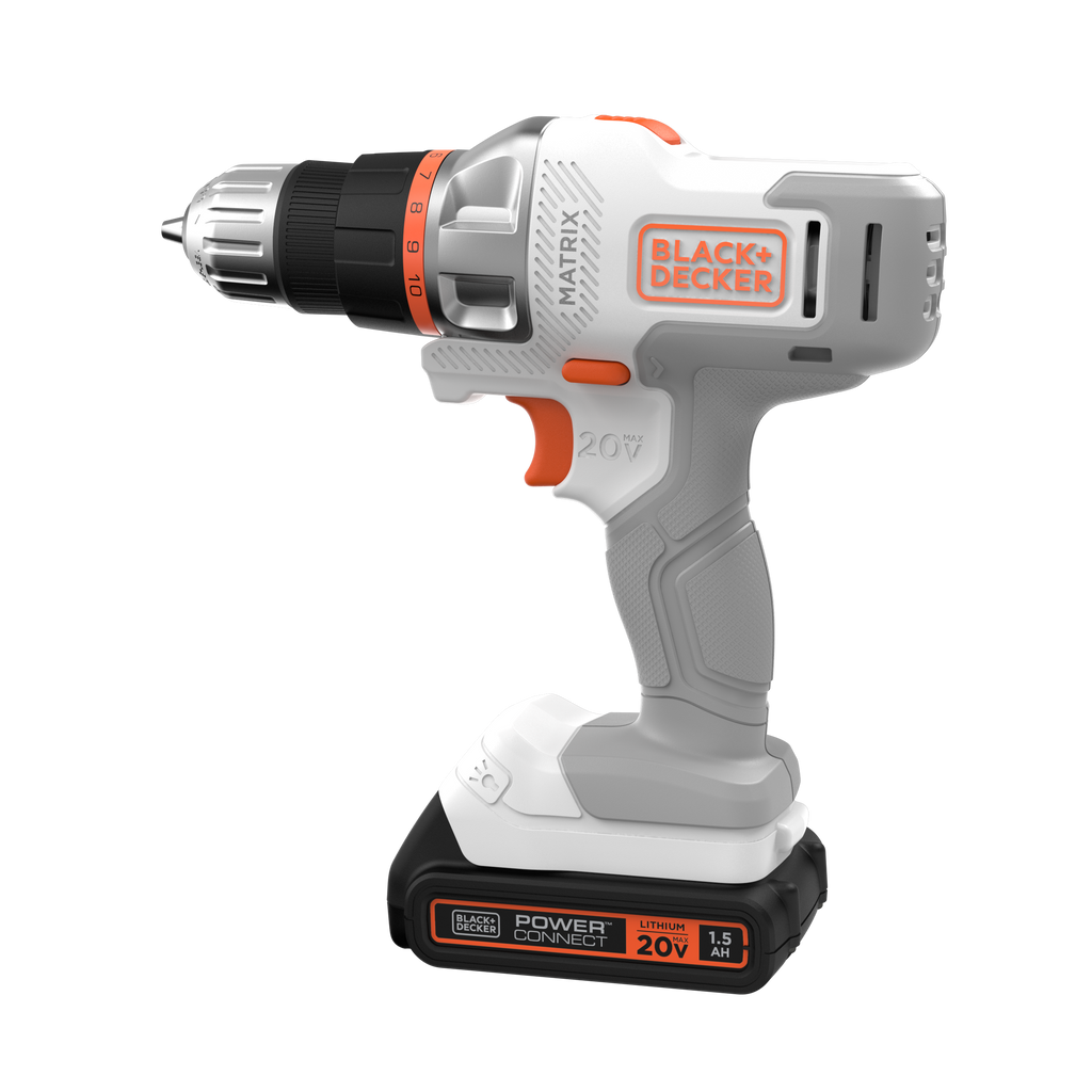 20V MAX *POWERCONNECT? MATRIX? Cordless Drill/Driver Kit, Battery and Charger Included (White)