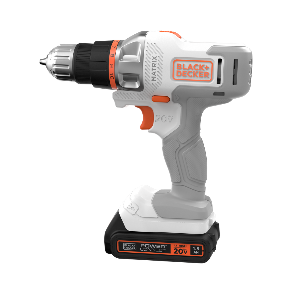20V MAX *POWERCONNECT? MATRIX? Cordless Drill/Driver Kit, Battery and Charger Included (White)