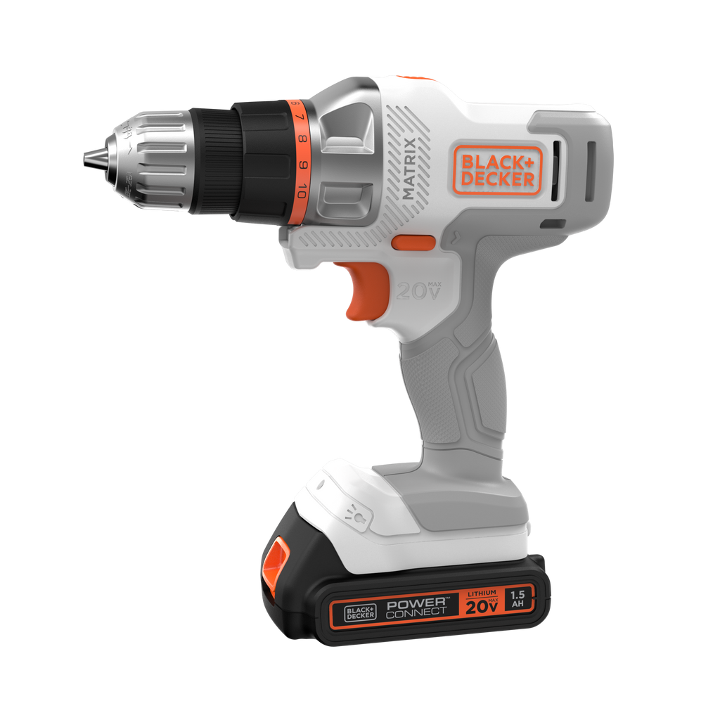 20V MAX *POWERCONNECT? MATRIX? Cordless Drill/Driver Kit, Battery and Charger Included (White)