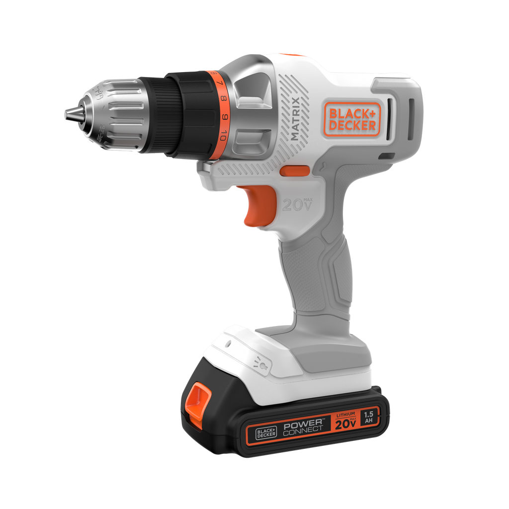 20V MAX *POWERCONNECT? MATRIX? Cordless Drill/Driver Kit, Battery and Charger Included (White)