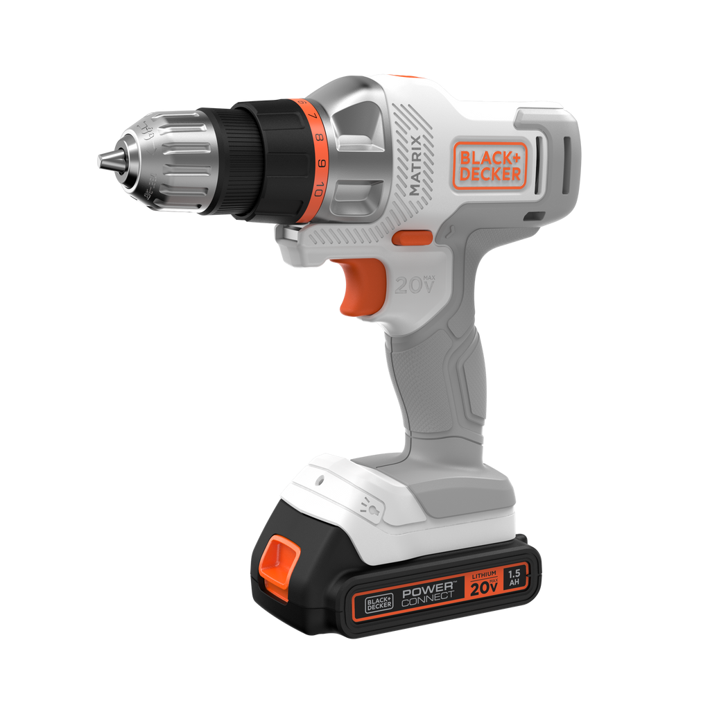 20V MAX *POWERCONNECT? MATRIX? Cordless Drill/Driver Kit, Battery and Charger Included (White)