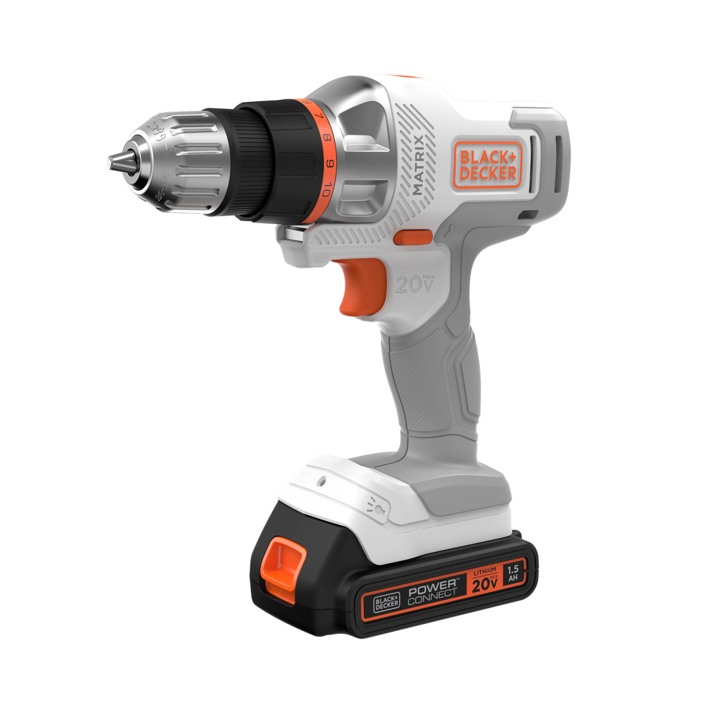 20V MAX *POWERCONNECT? MATRIX? Cordless Drill/Driver Kit, Battery and Charger Included (White)