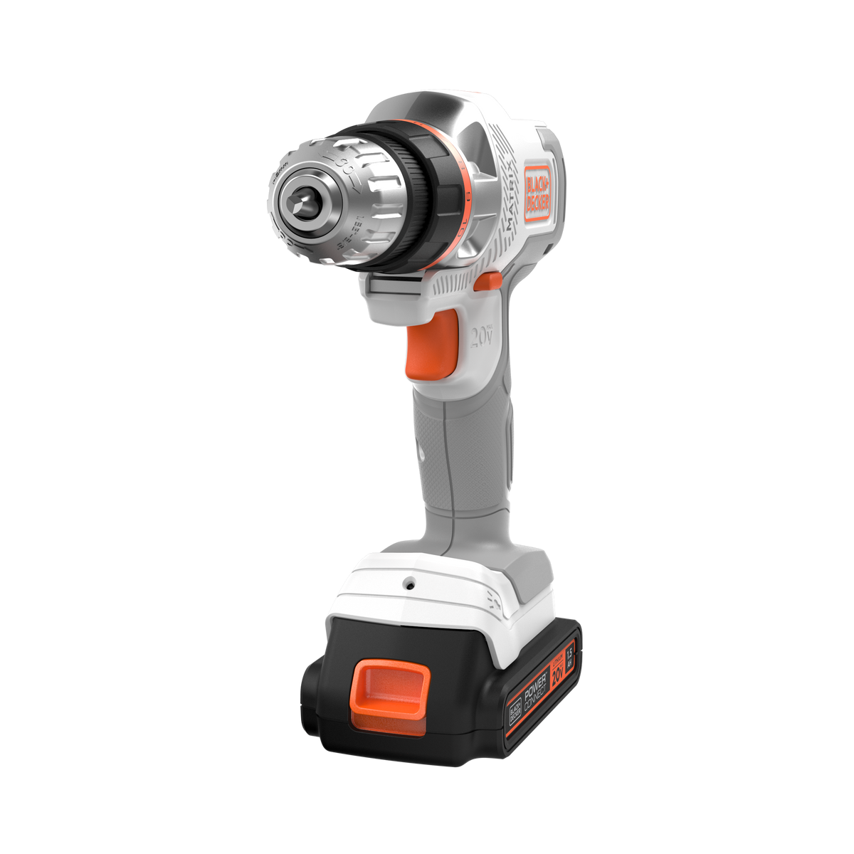20V MAX *POWERCONNECT? MATRIX? Cordless Drill/Driver Kit, Battery and Charger Included (White)