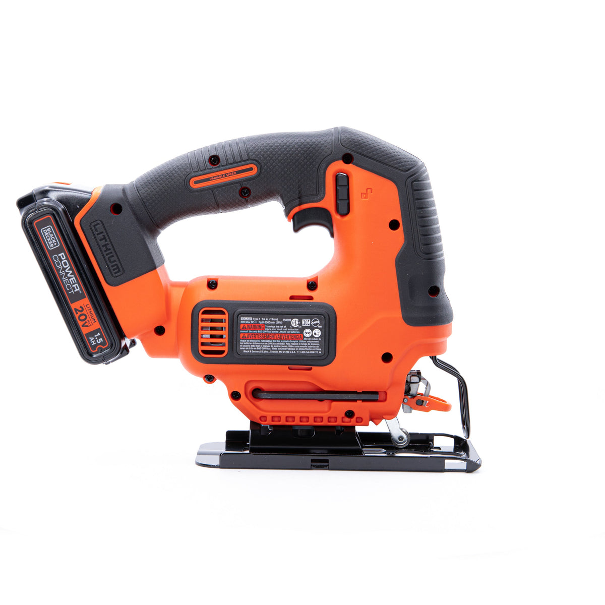 20V MAX* POWERCONNECT? Cordless Variable Speed Jigsaw, Battery and Charger Included