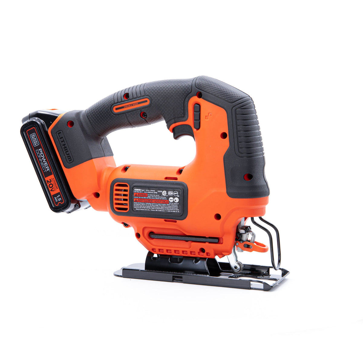 20V MAX* POWERCONNECT? Cordless Variable Speed Jigsaw, Battery and Charger Included