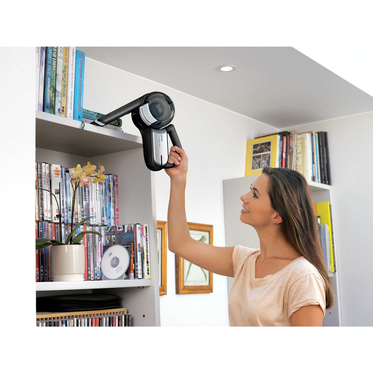 dustbuster? PIVOT VAC? Cordless Handheld Vacuum, Extendible Crevice Tool, Pivot Nozzle, Strong Suction