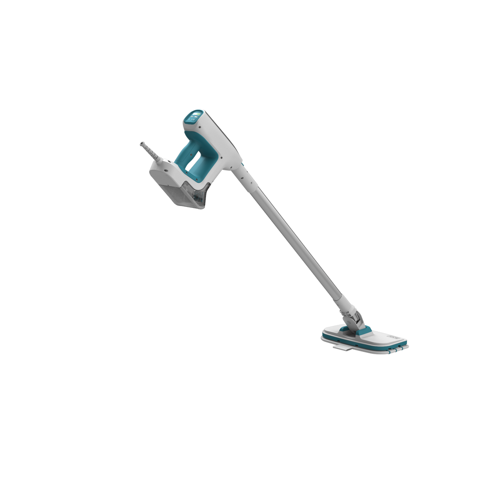 SteamMop? Multipurpose Steam Cleaning System with 7 Attachments + Storage Wall Mount