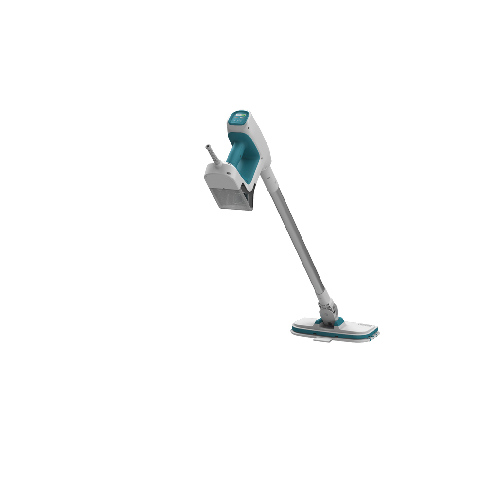 SteamMop? Multipurpose Steam Cleaning System with 7 Attachments + Storage Wall Mount