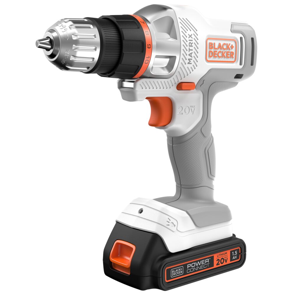 20V MAX *POWERCONNECT? MATRIX? Cordless Drill/Driver Kit, Battery and Charger Included (White)