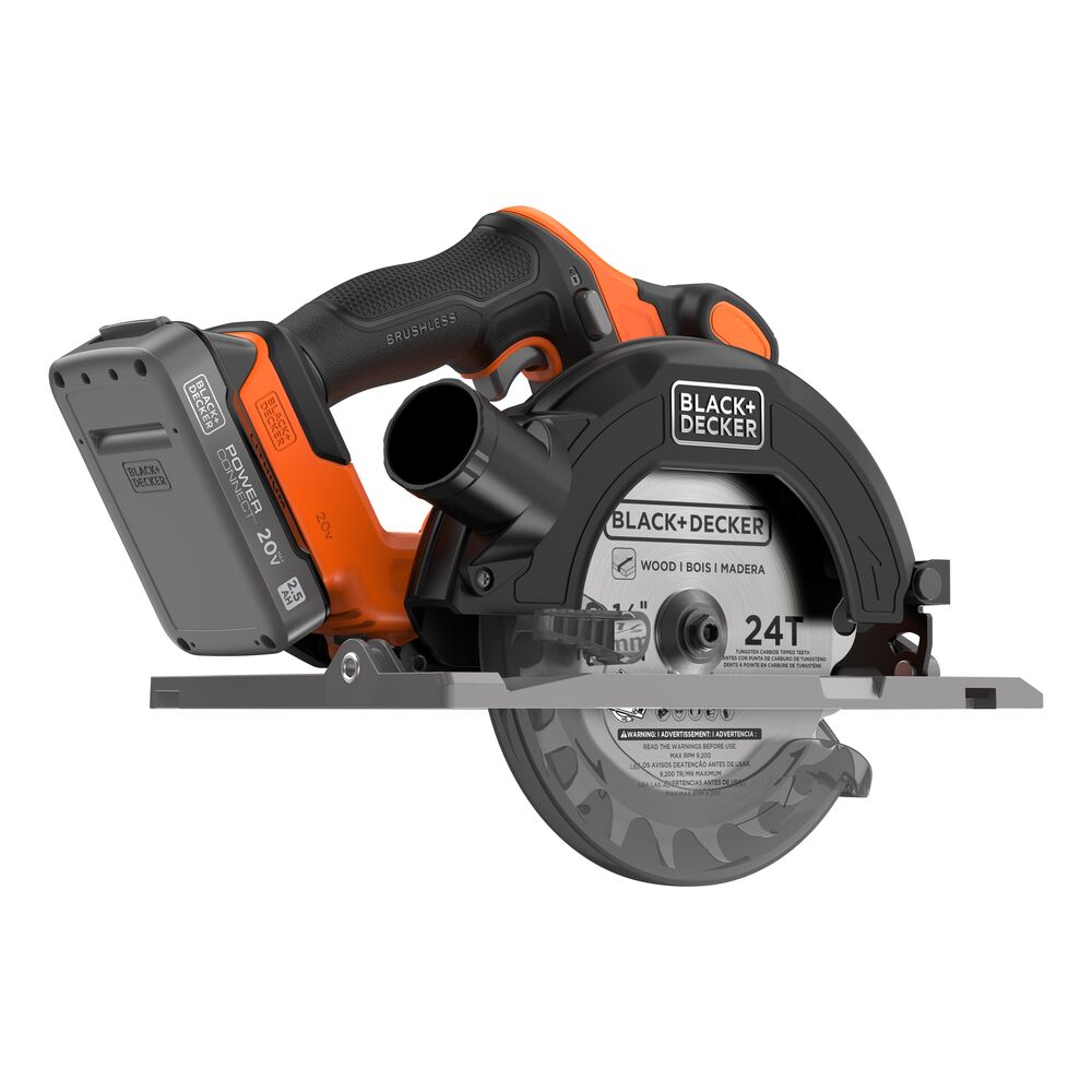 20V MAX* POWERCONNECT? Cordless Brushless 6-1/2 in. Circular Saw Kit (Battery & Charger Included)