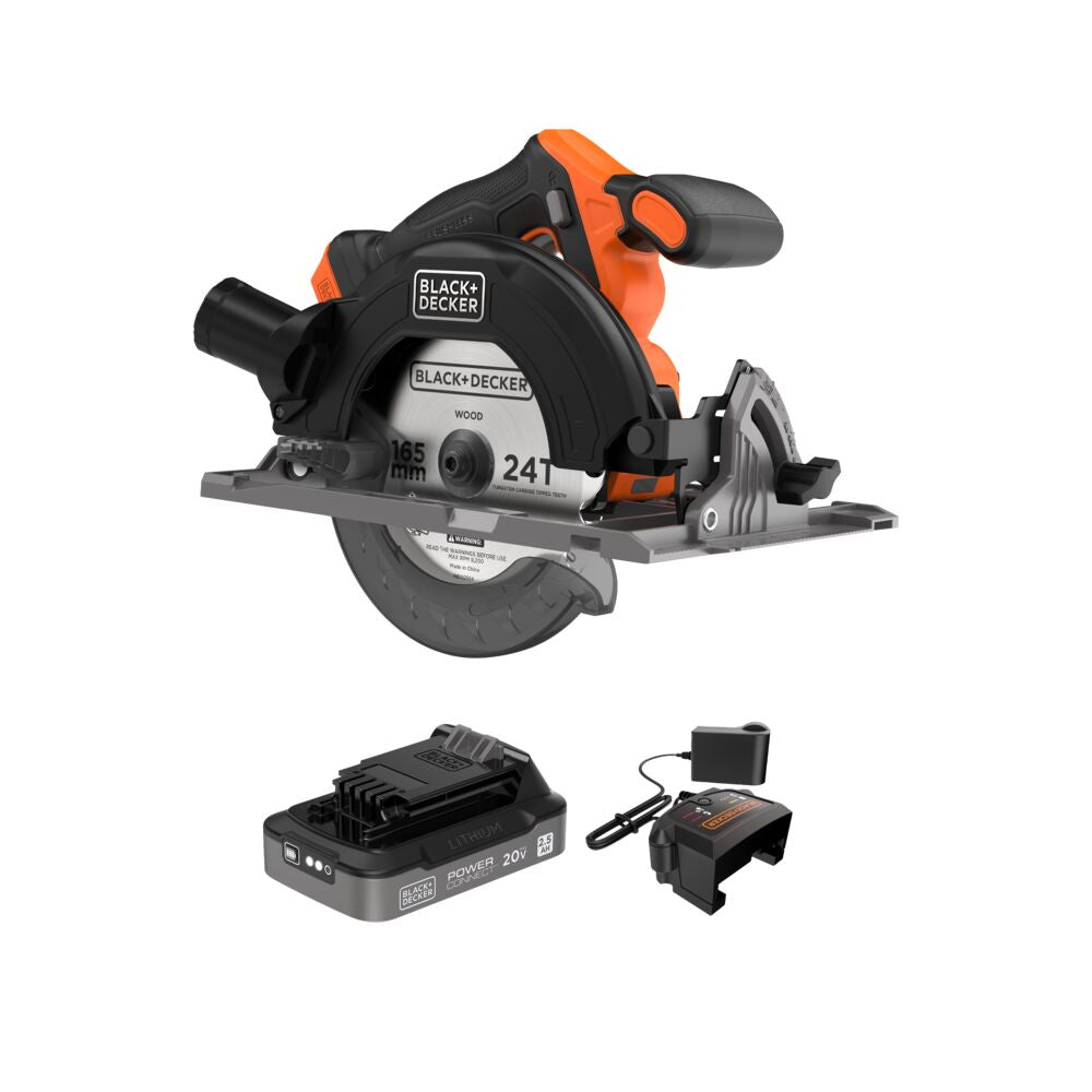 20V MAX* POWERCONNECT? Cordless Brushless 6-1/2 in. Circular Saw Kit (Battery & Charger Included)
