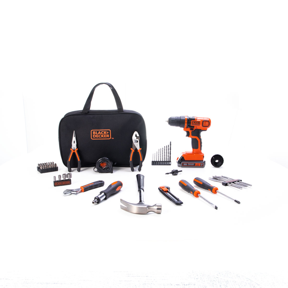 20V MAX* POWERCONNECT? Cordless Drill/Driver With 68-Piece Project Kit and Tool Bag, Battery and Charger Included