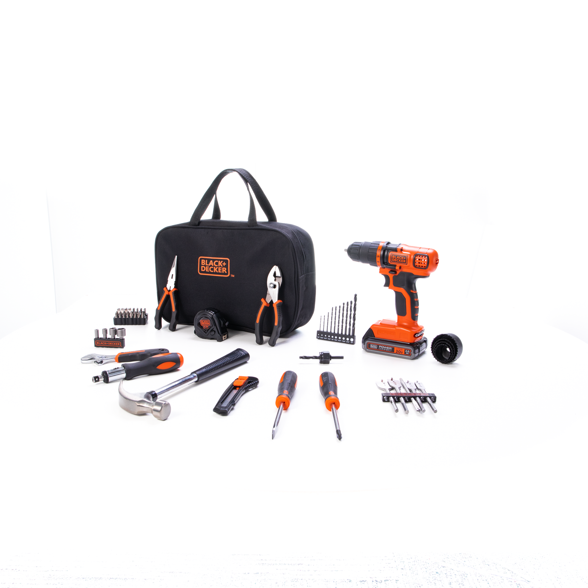 20V MAX* POWERCONNECT? Cordless Drill/Driver With 68-Piece Project Kit and Tool Bag, Battery and Charger Included