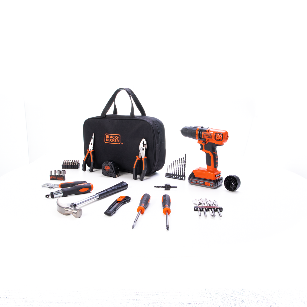 20V MAX* POWERCONNECT? Cordless Drill/Driver With 68-Piece Project Kit and Tool Bag, Battery and Charger Included
