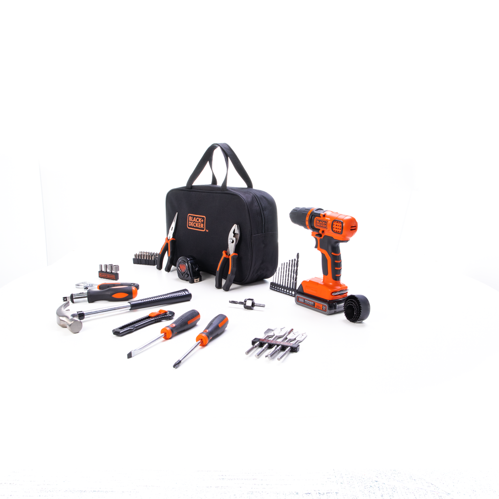20V MAX* POWERCONNECT? Cordless Drill/Driver With 68-Piece Project Kit and Tool Bag, Battery and Charger Included