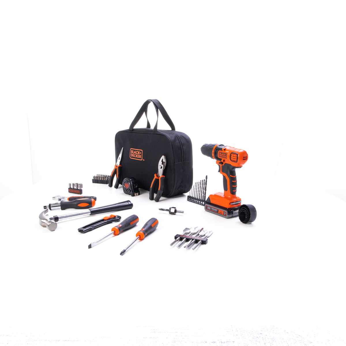 20V MAX* POWERCONNECT? Cordless Drill/Driver With 68-Piece Project Kit and Tool Bag, Battery and Charger Included