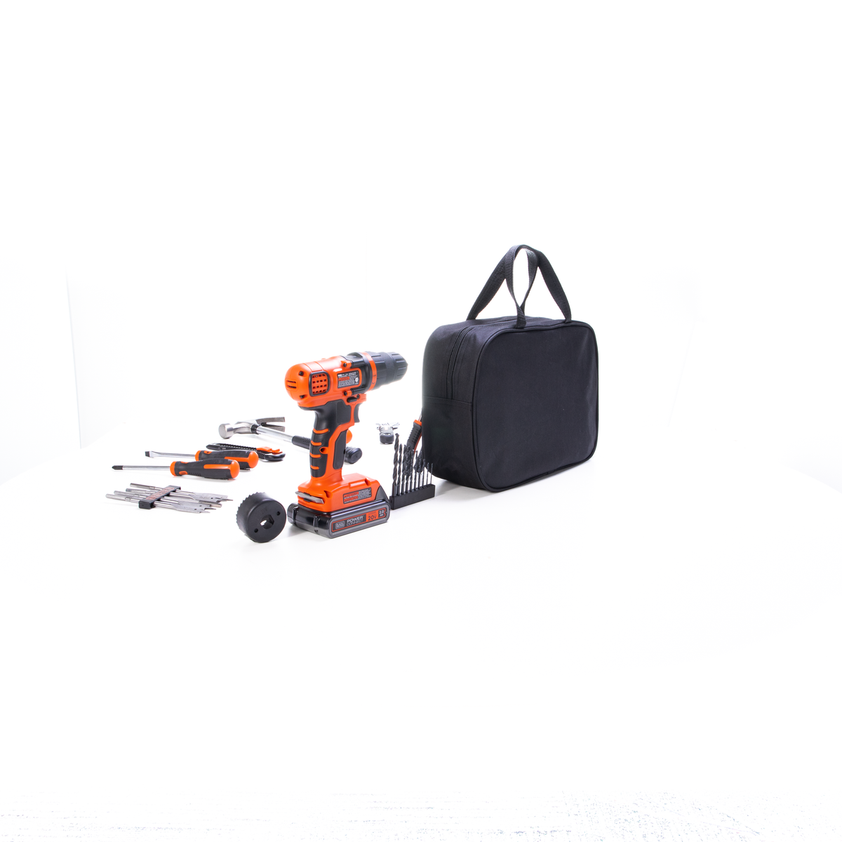 20V MAX* POWERCONNECT? Cordless Drill/Driver With 68-Piece Project Kit and Tool Bag, Battery and Charger Included
