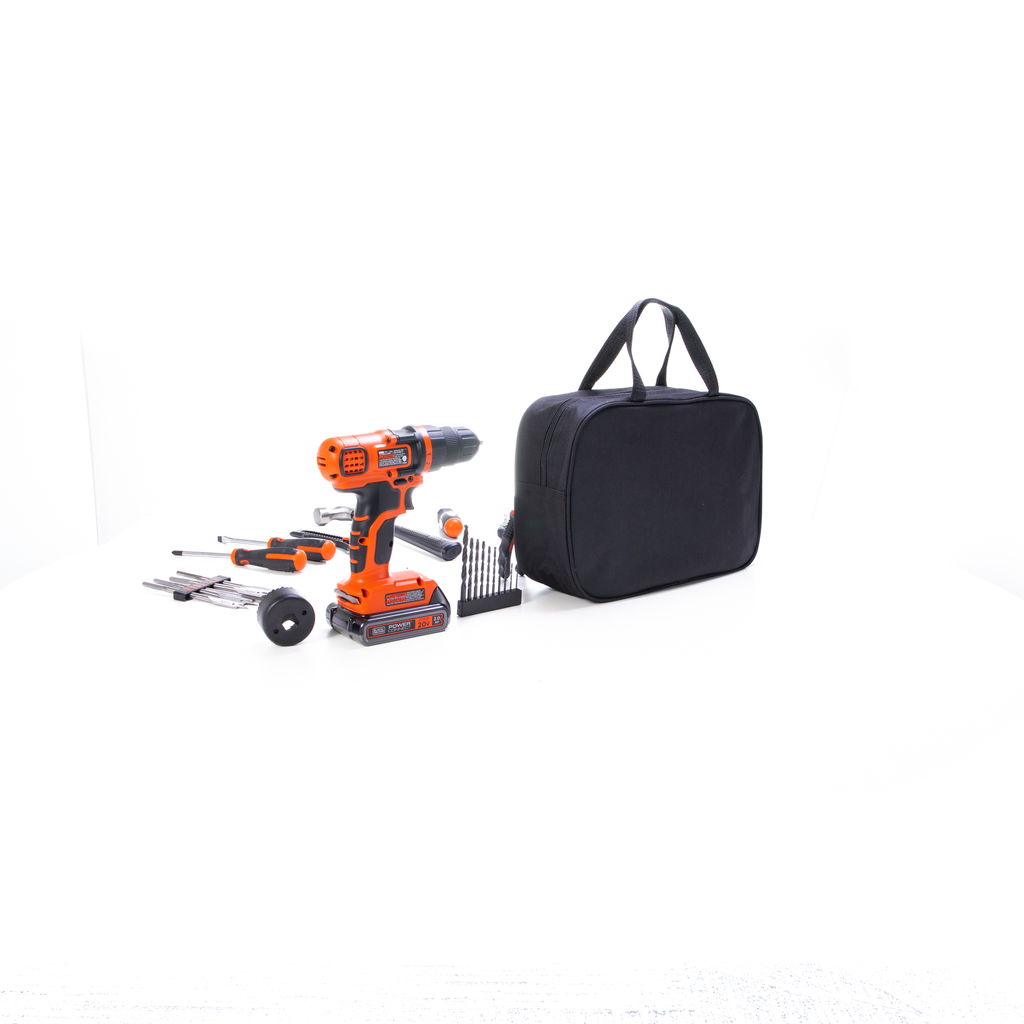 20V MAX* POWERCONNECT? Cordless Drill/Driver With 68-Piece Project Kit and Tool Bag, Battery and Charger Included