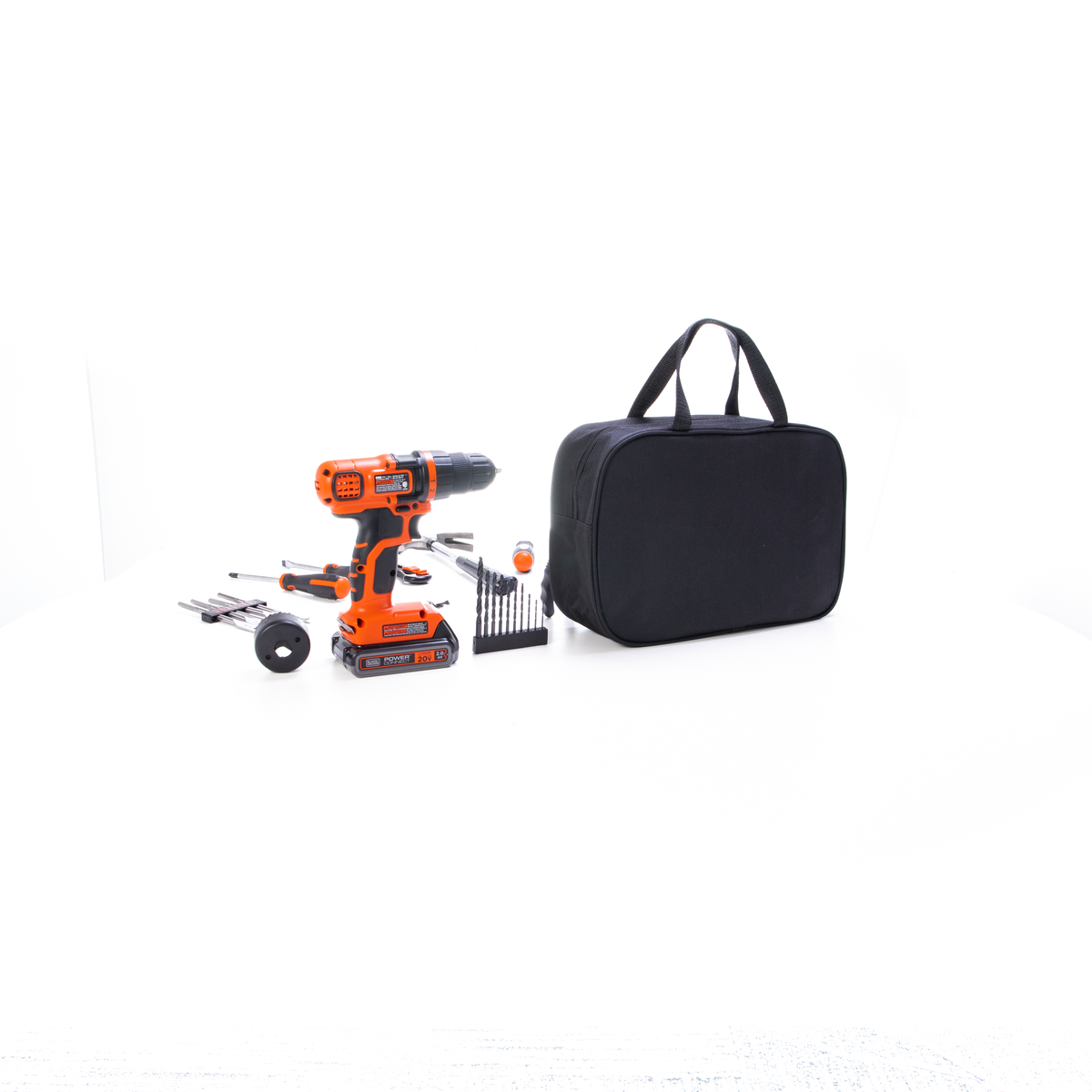 20V MAX* POWERCONNECT? Cordless Drill/Driver With 68-Piece Project Kit and Tool Bag, Battery and Charger Included