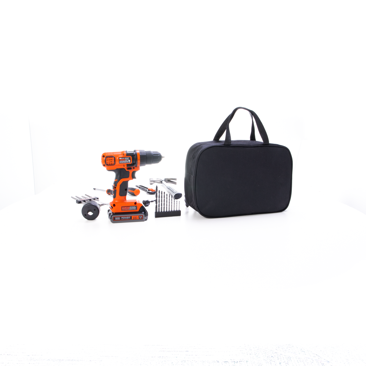 20V MAX* POWERCONNECT? Cordless Drill/Driver With 68-Piece Project Kit and Tool Bag, Battery and Charger Included