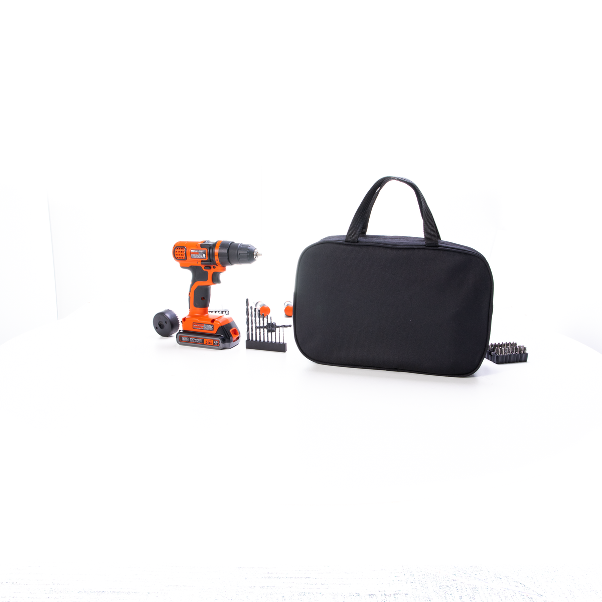 20V MAX* POWERCONNECT? Cordless Drill/Driver With 68-Piece Project Kit and Tool Bag, Battery and Charger Included